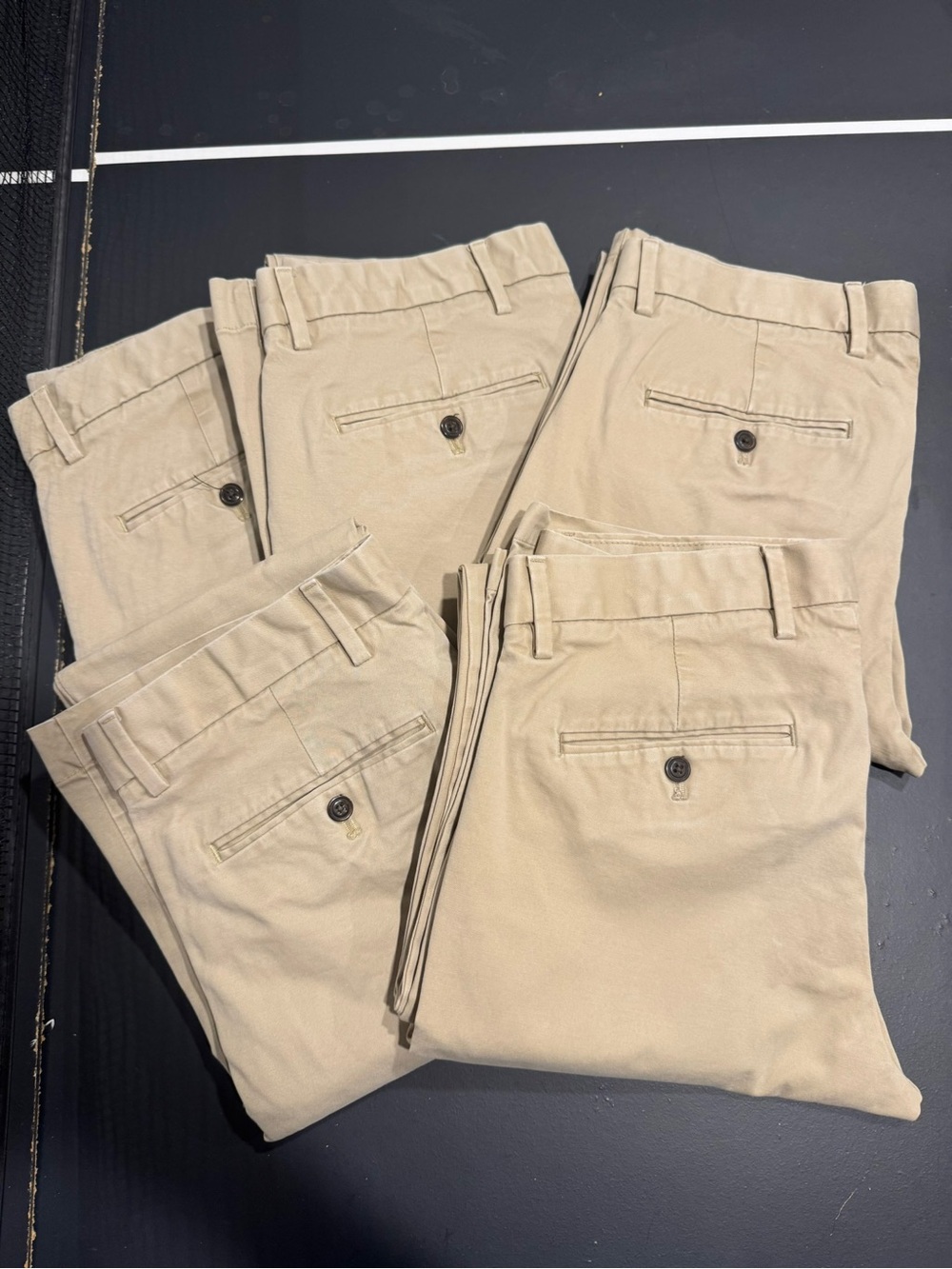 Gap Men’s Beige Twill Skinny Chino Pants 30x34 BUNDLE OF 5